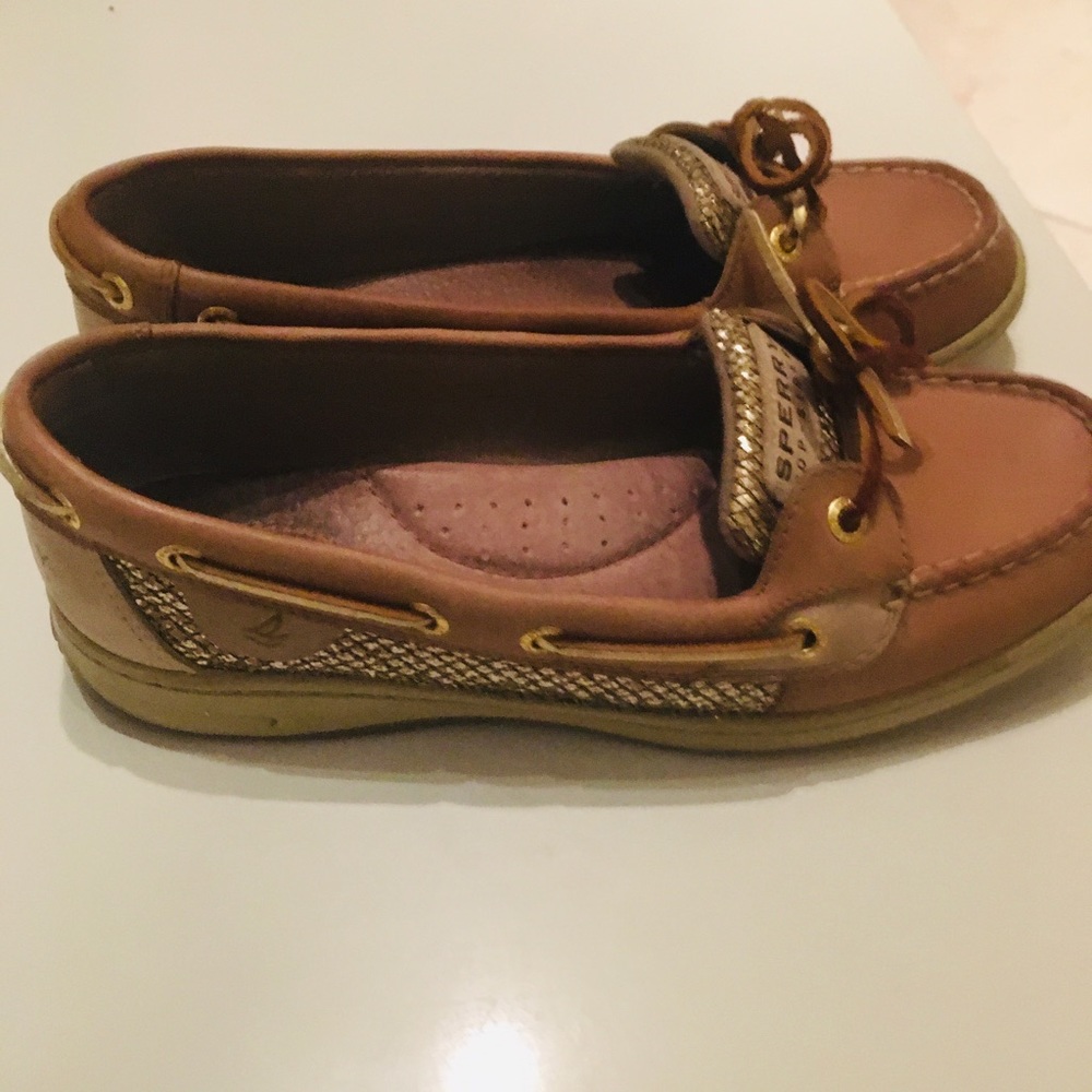Women’s Sperry Angelfish Gold Glitter Shoes